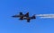 Patriots Jet Team aerobatic team Aero L-39 Albatros jets flying at Fleet Week Airshow in San Francisco, USA