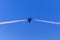 Patriots Jet Team aerobatic team's Aero L-39 Albatros jets flying over the Golden Gate Bridge in San Francisco, USA