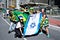 Patriots with Juciane Cunha hold the flag of Israel and Brazil on Paulista avenue