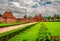 Pattadakal temple group of monuments breathtaking stone art from different angle with amazing sky