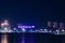 Pattaya city harbor at night