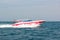 PATTAYA, THAILAND - Jan 2 2012: The Speed boat carries tourists on a tropical island during the tour sea Safari, Thailand, PATTAY