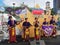 PATTAYA, THAILAND - MAY 25, 2018: Thai local folk band from Isan performing on stage in Thailand Cultural Music Festival