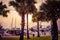 Pattaya, Thailand - May 28, 2019: Luxurious Yachts Docked At The Pier. Tropic resort at sunset