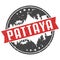 Pattaya Thailand Round Travel Stamp Icon Skyline City Design. Seal Vector illustration Badge Clip Art.