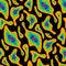 A pattern of abstract spots with layers like from a thermal imager. The transition from the warmest to the coldest