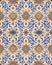 Pattern of artistic Mandalas intricate arabesque latticework shapes for tapestry pattern. Generative AI
