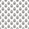 Pattern Avocado Cute Abstract Geometric Wallpaper Vector illustration. background. black. on white background