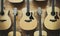 Pattern background of classic guitars