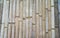 Pattern background of wall made of dried bamboo tree