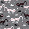 The pattern of black and white cats