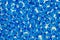 Pattern of blue bead texture background