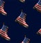 pattern boots american flag pattern on white