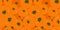 Pattern with bright orange fruits and citruses