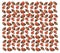 Pattern of a cheerful squirrel with an acorn