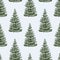 Pattern of the christmas trees