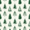 Pattern of christmas trees