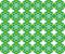 The pattern of circles in yellow-green tones.