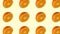 Pattern collage animation background, fresh orange fruit on color background