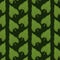 Pattern color set decorative of tropical heart shape green leaves