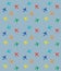 Pattern with colored airplanes