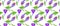 Pattern with Crocus and yellow circles Violet flowers with green leaves