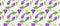 Pattern with Crocus and yellow circles Violet flowers with green leaves