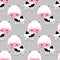 Pattern with cute cows. vector illustration