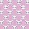 pattern cute heads panda bear baby kawaii style