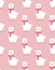 Pattern with cute llama, valentine print