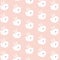 Pattern with cute white rabbits.