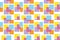 Pattern design of repeated color square blocks, heatmap