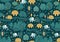 Pattern of elephants in forest