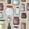Pattern of empty jars