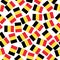 Pattern with flag of Belgium. Colorful illustration with flags for backgrounds. Illustration with white background with