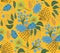 Pattern floral yellow