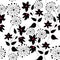 Pattern with flowers graphic quality