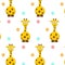 Pattern giraffe Vector Background