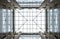 Pattern glass ceiling