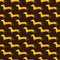 Pattern with golden dachshund