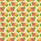 Pattern with grapefruits