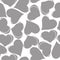 Pattern with gray hearts on white background. Romantic Wallpaper, textiles, clothing, wrapping paper. Monochrome vector