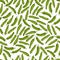 Pattern with Green anaheim peppers. Cartoon style.