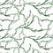 Pattern of green cracks, dill twigs, Wallpaper drawing of curved lines, interlacing lines