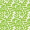 A pattern of green leaves