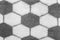 Pattern grey white hexagon design fabric abstract geometric shape modern hexagonal background gray texture