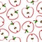 Pattern half apple sweet fruit wallpaper nature