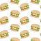 Pattern hamburger drawing graphic background