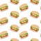 Pattern hamburger drawing graphic background