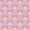 pattern of heads cute monkeys baby animals kawaii style